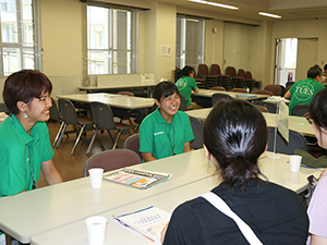 学生と話そうコーナー